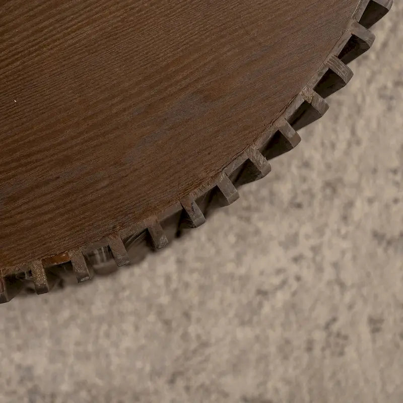 Set di Tavolini da Caffè con Design Goffrato a Rilievo Verticale per Soggiorno (Set da 2)