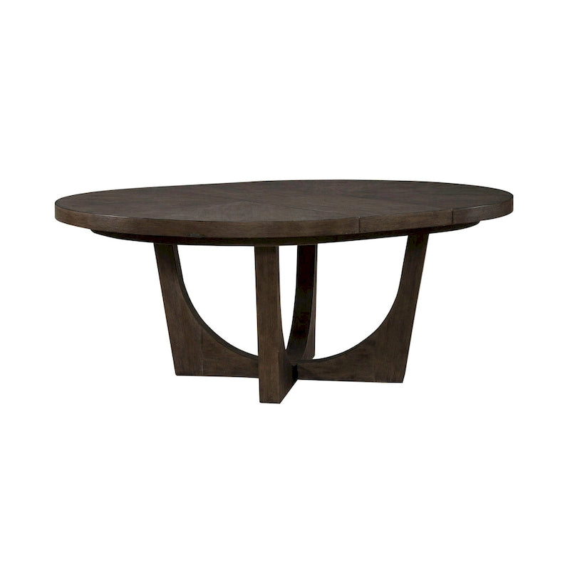 Set da 5 pezzi tavolo a piedistallo Cascade Falls Satin Espresso con sedie
