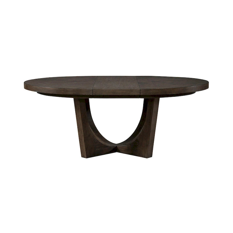 Set da 5 pezzi tavolo a piedistallo Cascade Falls Satin Espresso con sedie