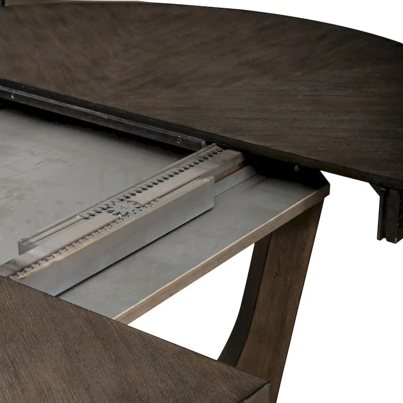 Set da 5 pezzi tavolo a piedistallo Cascade Falls Satin Espresso con sedie