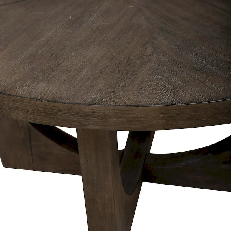 Set da 5 pezzi tavolo a piedistallo Cascade Falls Satin Espresso con sedie