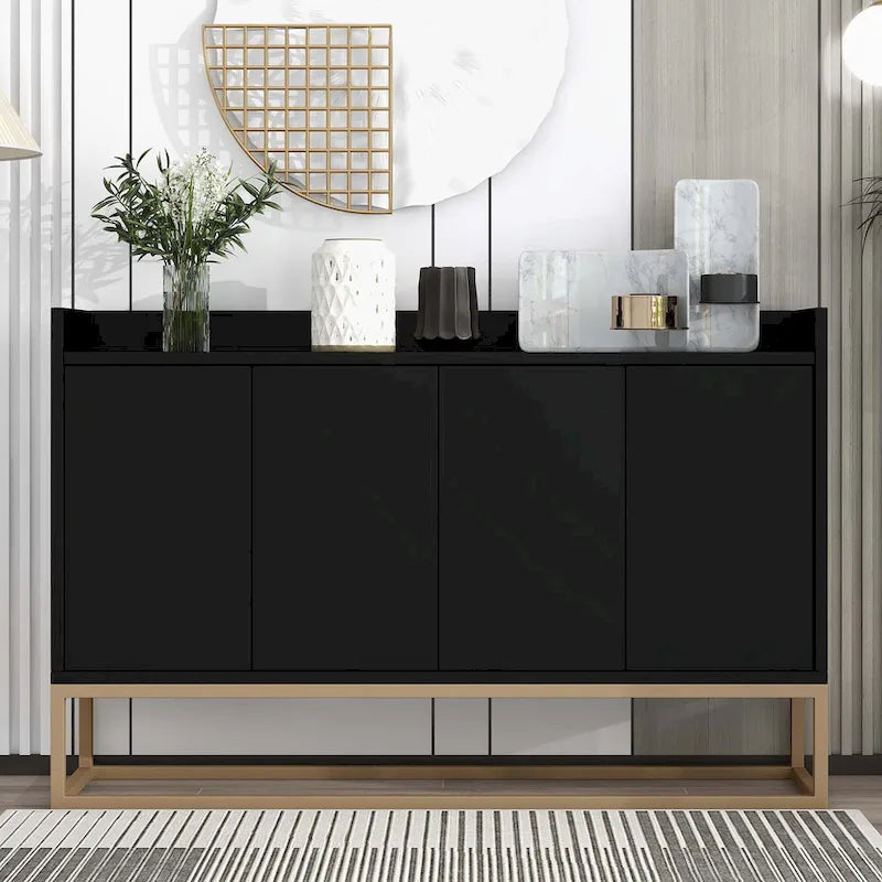 Madia Moderna Elegante Credenza con Ampio Spazio Contenitivo
