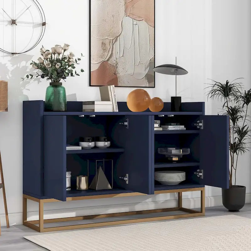 Madia Moderna Elegante Credenza con Ampio Spazio Contenitivo