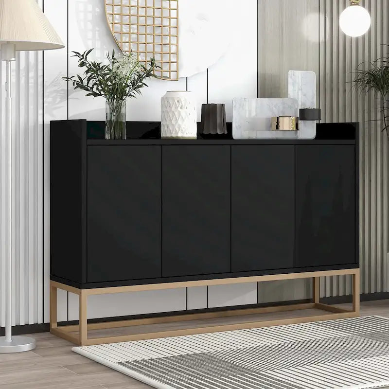 Madia Moderna Elegante Credenza con Ampio Spazio Contenitivo