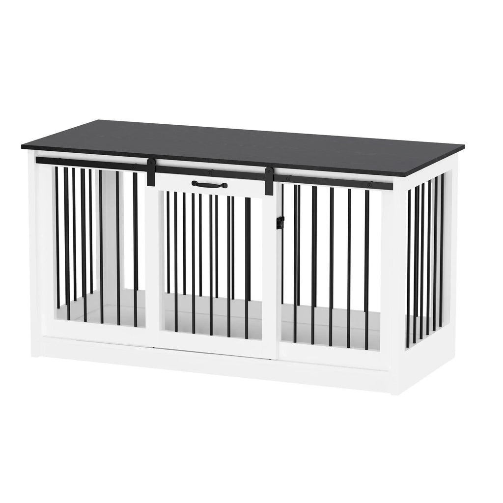 Pet Residence with Iron Tube Reinforcement Stylish & Sturdy Dog Crate
