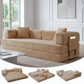 80.7 5-in-1 Convertible Sleeper Sofa Bed ??Corduroy, 1200 lbs, No Assembly