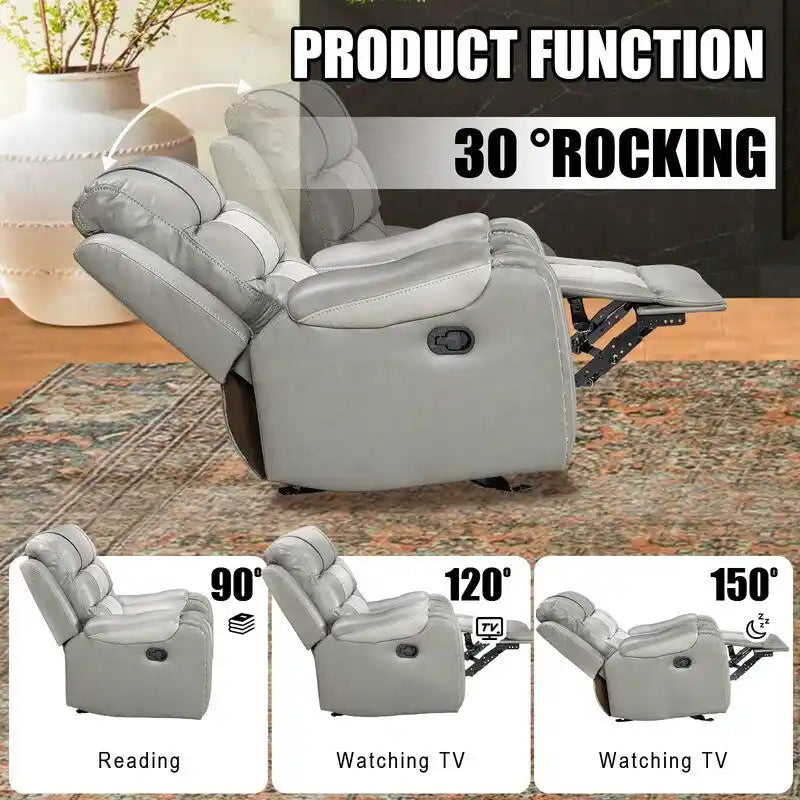 Big Size Faux Leather American Design Recliner Chair for Living Room